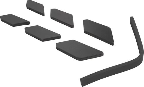 Rear Dry Bay Vent Block Compatible with 2020-2024 Chevy Chevrolet Corvette C8 Engine Bay Air Vent Inserts for Car Washing Hatch Hood Wash Cover Window Spoiler Plastic(ABS) Unfinished Black in Kuwait