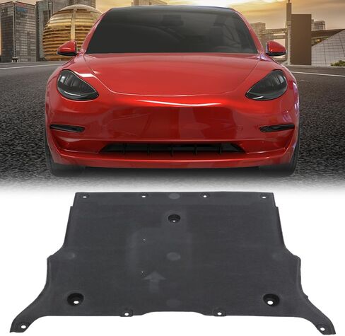 DOTCOM Front Under Engine Cover Splash Guard Compatible with Tesla Model 3 2017 2018 2019 2020 2021 2022 2023 1104312-00-B Black in Saudi Arabia