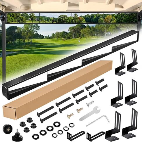 Rizinkart ， Universal Golf Cart 4 Panel Mirror لسيارة Yamaha Ezgo Club ، يسهل تثبيتها ، 35.8 بوصة الزاوية العريضة القضاء in Saudi Arabia