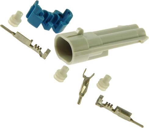 Ballenger Motorsports - متوافق مع GM Delphi/Packard - 2 Way Metripack 150 Receptacle Connector Pigtail - رمادي in Kuwait