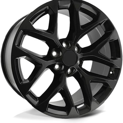 Replica 177GB Snowflake 20x9 6x5.5" +24mm Gloss Black Wheel Rim 20" Inch in Saudi Arabia