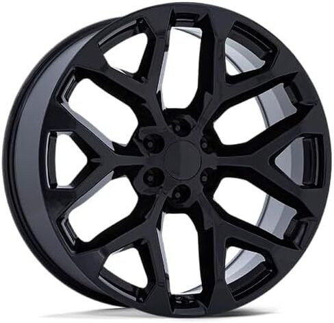 Replica 177GB Snowflake 20x9 6x5.5" +24mm Gloss Black Wheel Rim 20" Inch in Saudi Arabia