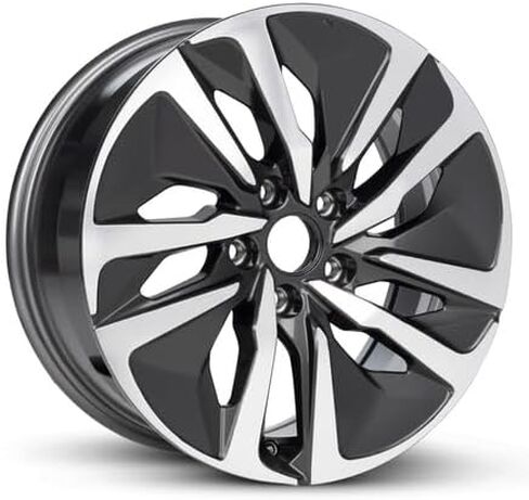 عجلة بديلة جديدة من OEM لسيارة Honda Accord 2018-2022 مقاس 17 × 7.5 بوصة من الألومنيوم مع وجه مصنوع من المعدن مع طلاء d InlayFit 225/50R17 in Kuwait