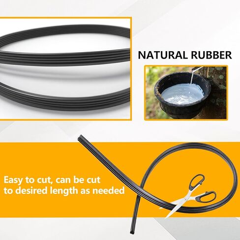 4Pcs Car Windshield Wiper Blade Strips, 28" Rubber Boneless Wiper Blade Refill Replacement,Adjustable Wiper Blade Inserts Universal for SUV Truck Van in Saudi Arabia