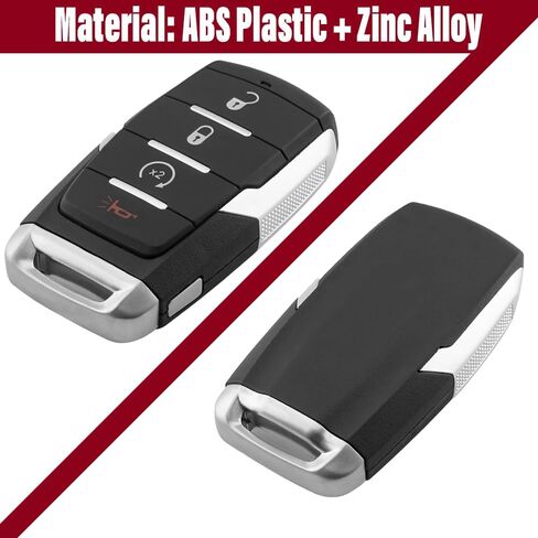 Key Fob Case Replacement for Ram 1500 2019 2020 2021 2022 2023, Replace Part 68291687 FCC ID: OHT-4882056, 4-Button Empty Remote Shell Cover (No Electronics) - Durable & Easy to Installl in Saudi Arabia