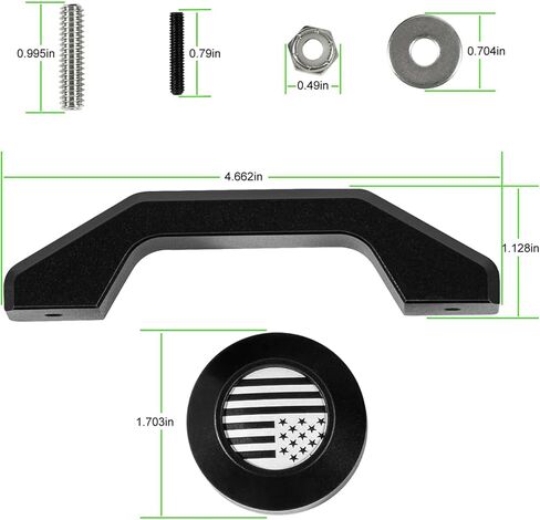 Hood Footman Loop Handle,Windshield Bumper Rests for 2007 2008 2009 2010 2011 2012 2013 2014 2015 2016 2017 2018 Jeep Wrangler JK JKU Sahara Unlimited in Saudi Arabia