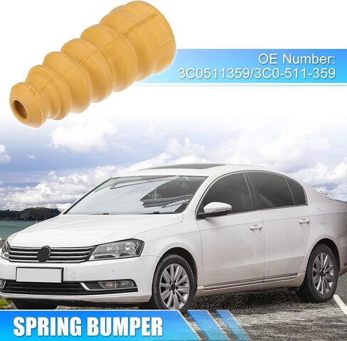 uxcell 2 Pcs No.3C0511359/3C0-511-359 Car Rear Bumper Step Bumpers Spring Bumper for Volkswagen Passat 2006-2022 for VW Beetle 2012-2019 in Saudi Arabia