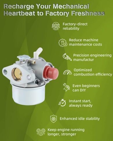 640350 Carburetor for Tecumseh LV195XA LV195EA LEV120 LEV100 LEV105 6.5HP 6.75HP Engine, Toro 22 Recycler Lawn Mower 20016 20017 20018, Replace Part# 640303, 640271, with Air Filter Turn Up Kits in Saudi Arabia