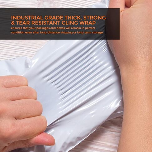 PackageZoom Poly Mailers 6x9 100 قطعة مغلفات شحن ذاتية الغلق للشركات، أكياس بريد لاصقة قوية، حقائب شحن واقية مقاومة للتمزق والماء رمادي فاتح in Kuwait