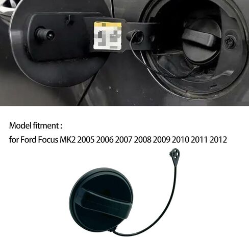 Car Gas Fuel Tank Cap Fit for Ford Focus MK2 2005-2012 OE 6G919030AD 5M5A9030DB 1589085 Oil Petrol Gas Oil Filler Cover with Strap in Saudi Arabia