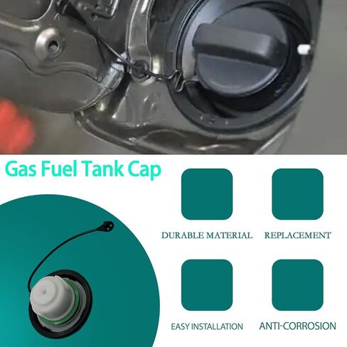 Car Gas Fuel Tank Cap Fit for Ford Focus MK2 2005-2012 OE 6G919030AD 5M5A9030DB 1589085 Oil Petrol Gas Oil Filler Cover with Strap in Saudi Arabia