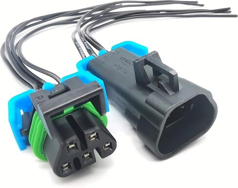 5 pin Male and Female Sealed Headlight Assembly Pigtail Connector Compatible with GM Pontiac G6 in Saudi Arabia
