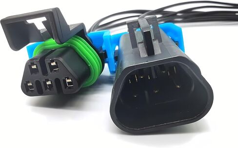5 pin Male and Female Sealed Headlight Assembly Pigtail Connector Compatible with GM Pontiac G6 in Saudi Arabia