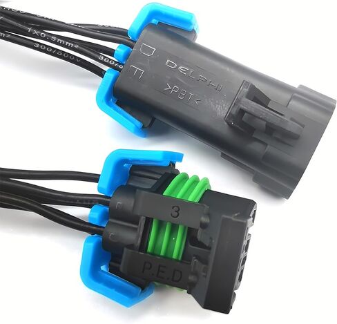 5 pin Male and Female Sealed Headlight Assembly Pigtail Connector Compatible with GM Pontiac G6 in Saudi Arabia