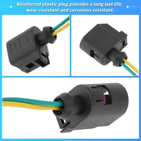 ABS Sensor Connector for Volkswagen Golf 2004-2017 for Audi A4 2011-2012 2 Pin ABS Sensor Pigtail/Socket 6E0973702 Multi-Purpose Pigtail Wiring 2 PCS in Saudi Arabia