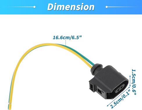 ABS Sensor Connector for Volkswagen Golf 2004-2017 for Audi A4 2011-2012 2 Pin ABS Sensor Pigtail/Socket 6E0973702 Multi-Purpose Pigtail Wiring 2 PCS in Saudi Arabia