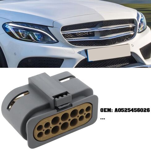 SING F LTD 14-Pin Front Headlight Connector Plug with Terminals Compatible with Mercedes-Benz C-Class W205 C220 A0525456026 in Saudi Arabia