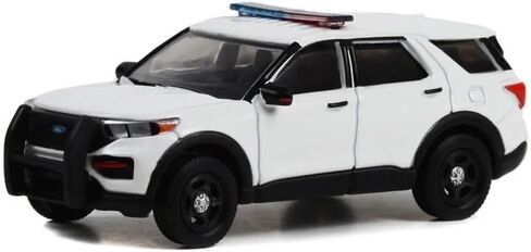 Greenlight 43001LB 1:64 Hot Pursuit - سيارة مطاردة شرطة تشيفي تاهو 2022 (PPV) - بيضاء للبالغين مع شريط إضاءة وقضيب دفع in Kuwait