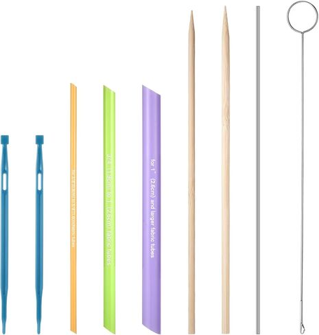 10PCS Quick Turn Turner Sewing Tools Set, Tube Turners, Loop Turner, Threader, that Purple Thang Tool for Sewing, Crafting, DIY Projects in Saudi Arabia