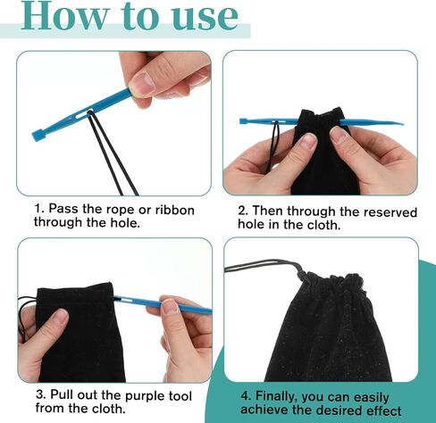 10PCS Quick Turn Turner Sewing Tools Set, Tube Turners, Loop Turner, Threader, that Purple Thang Tool for Sewing, Crafting, DIY Projects in Saudi Arabia