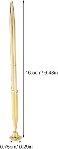 SHINEOFI 2 Sets Gold Metal Ballpoint Pens with Base 0.5mm Nib Signature Desk Pens for Wedding Guest Signing and Office Reception in Saudi Arabia