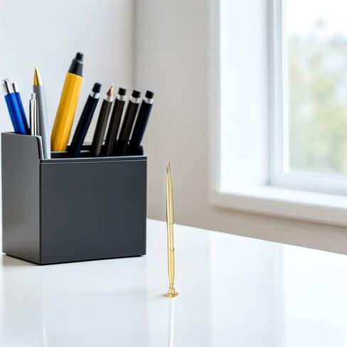 SHINEOFI 2 Sets Gold Metal Ballpoint Pens with Base 0.5mm Nib Signature Desk Pens for Wedding Guest Signing and Office Reception in Saudi Arabia