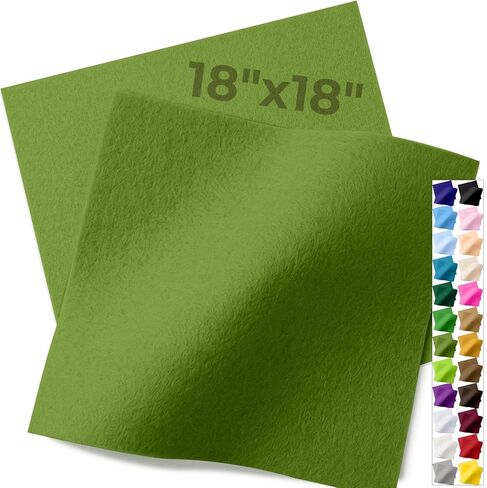 IONTACH Felt Fabric Sheets 18" x 18" – 2 Pack 1.6mm Thick Soft Acrylic Felt Squares for Sewing, Craft, DIY & Home Decor Projects (Light Pink) in Saudi Arabia