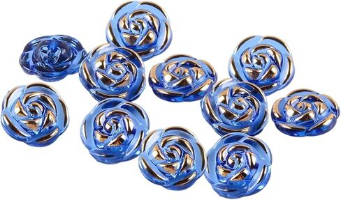 Acrylic Rose Button Shirt Button Suitable for Sweater Shirt Cardigan Top,Royal Blue, 0.5inch,30 Pcs in Saudi Arabia