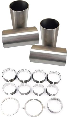 4X Cylinder liner+0.25 Main/Con Rod Bearing Fits for Mitsubishi FD20 FD23 FD25 Forklift for Mitsubishi S4E Engine Piston Diameter 94mm 34407-00301 34407-0031 in Kuwait