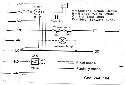 530SE Main Control Box Fit for Riello 40G Oil Burner G3 G5 G10 G20 G5LC G10LC G20LC G20S Primary Control Box with Electric Eye in Kuwait