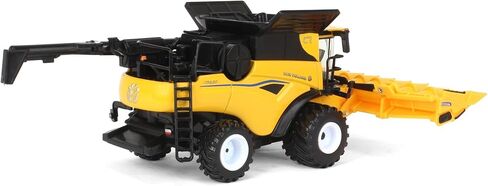 Agriculture New Holland CR8.90 Combine with Corn & Grain Heads, 1/64 Scale, Yellow, Adult Collectible, Farm Equipment, Combine, Tractor, 8in L x 3in W x 3in H in Saudi Arabia