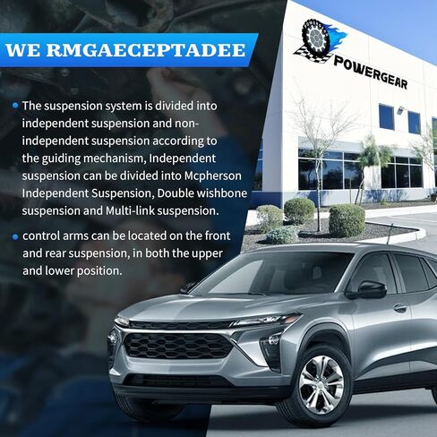 طقم توجيه تعليق POWERGEAR أذرع تحكم أمامية سفلية مع مفاصل كروية وصلات قضيب ربط وقضبان ربط مناسبة لـ 2013-2022 شيفروليه تراكس بويك إنكور in Kuwait