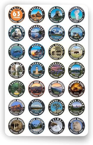 National Attractions of the USA (National Parks Set 1x1) in Saudi Arabia