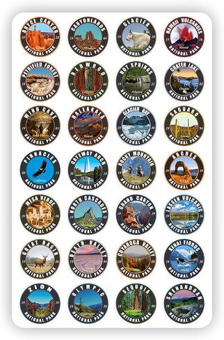 National Attractions of the USA (National Parks Set 1x1) in Saudi Arabia