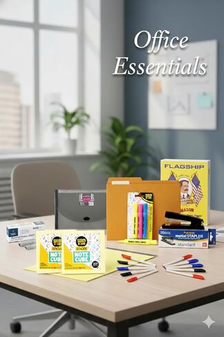 School Supply Boxes | Complete Office Kit | Filing, Mailing & Organization Supplies for Home Office & Small Business in Kuwait