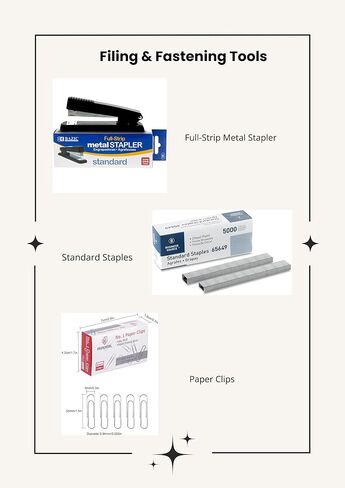 School Supply Boxes | Complete Office Kit | Filing, Mailing & Organization Supplies for Home Office & Small Business in Kuwait