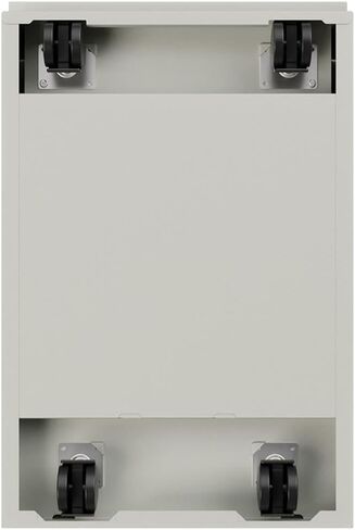 Scranton & Co 3-Drawer Modern Metal Mobile Pedestal File Cabinet in Light Gray in Saudi Arabia