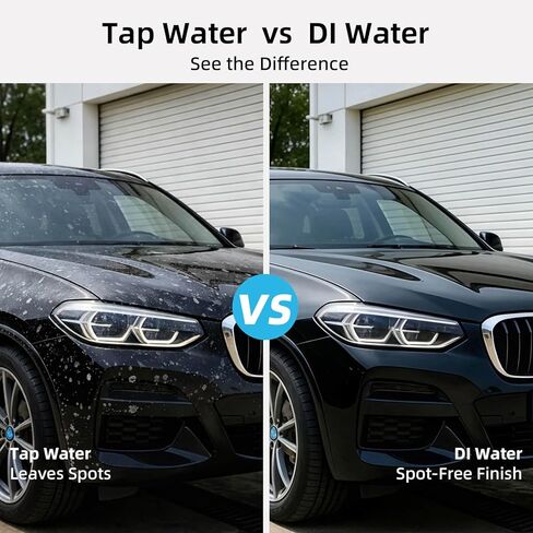 Spotless Water System for Car Wash, Deionized Water System with Mixed Bed Resin, Spot Free Final Rinse Only, No Towel Drying, DI Water Filter for Cars, RVs & Motorcycles in Saudi Arabia