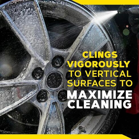 منظف ​​العجلات من الكروم من Meguiar's Hot Rims 6 عبوات، زجاجات رذاذ 24 أونصة (6 × 24 أونصة = 144 أونصة إجماليًا) جل رغوي Xtreme Cling يزيل غبار الفرامل وأوساخ الطريق من عجلات الكروم الحقيقية للحصول على لمعان يشبه المرآة in Kuwait