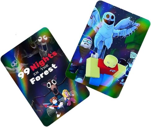 30Pcs 99 Nights in The Forest Cards Trading Cards, Gold Card Flash Cards Collection, No Duplicates in Saudi Arabia