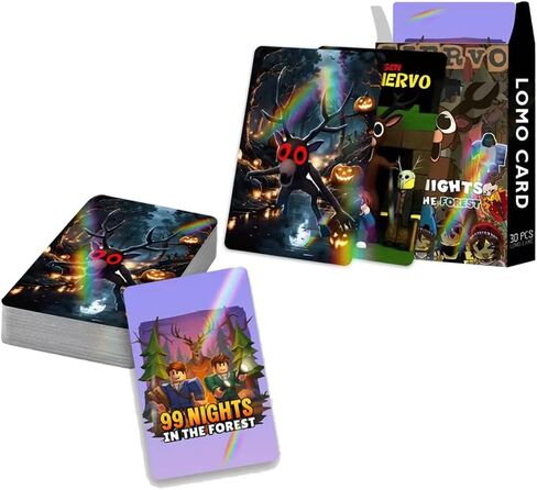 30Pcs 99 Nights in The Forest Cards Trading Cards, Gold Card Flash Cards Collection, No Duplicates in Saudi Arabia