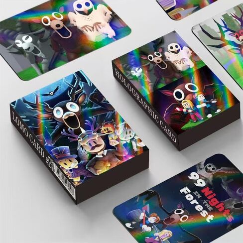 30Pcs 99 Nights in The Forest Cards Trading Cards, Gold Card Flash Cards Collection, No Duplicates in Saudi Arabia
