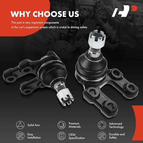 A-Premium 2 x Front Lower Ball Joint Compatible with Nissan Pathfinder 1987-1995, Pickup 1995-1997, 720 1983-1986, D21 1986-1994 in Kuwait