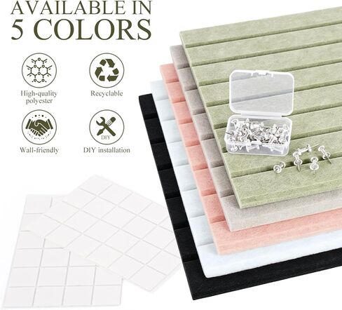 Large Arched Felt Bulletin Board, 35''x24''-6 Pack Cork Board Alternative with 30 Pushpins & 48 Residue-Free Adhesive Tabs, Decorative Photo Picture Memory Board for Home Office School in Kuwait