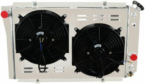 3-Row Radiator & Fan Kit for 1987-2006 Jeep Wrangler TJ/YJ 2.4L/2.5L/4.0L in Saudi Arabia