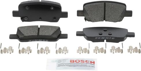 مجموعة وسائد فرامل قرصية من السيراميك الأزرق من BOSCH BE2381H مع الأجهزة - متوافقة مع مجموعة مختارة من سيارات Hyundai Santa Cruz وSanta Fe؛ كيا كرنفال، سورينتو؛ مؤخرة in Kuwait