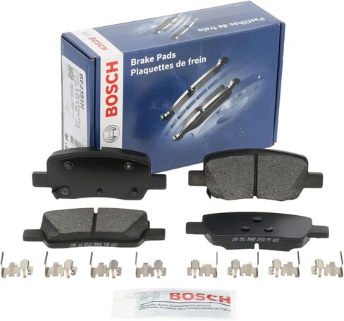 مجموعة وسائد فرامل قرصية من السيراميك الأزرق من BOSCH BE2381H مع الأجهزة - متوافقة مع مجموعة مختارة من سيارات Hyundai Santa Cruz وSanta Fe؛ كيا كرنفال، سورينتو؛ مؤخرة in Kuwait