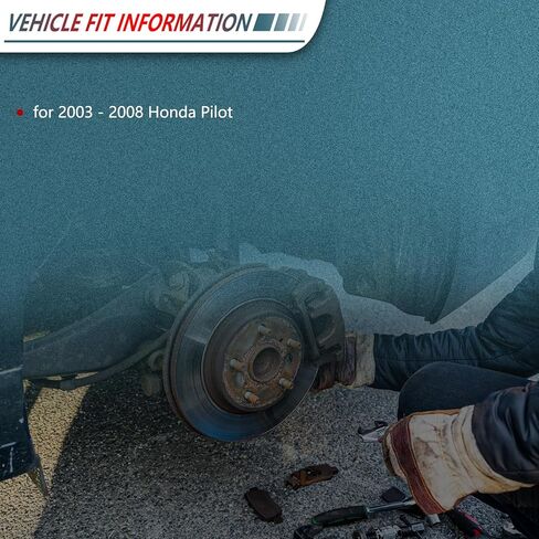 مجموعة وسادات الفرامل الأمامية والخلفية من السيراميك D914 D865 لسيارة هوندا بايلوت 2003-2008 جميع الموديلات (8 قطع) in Kuwait