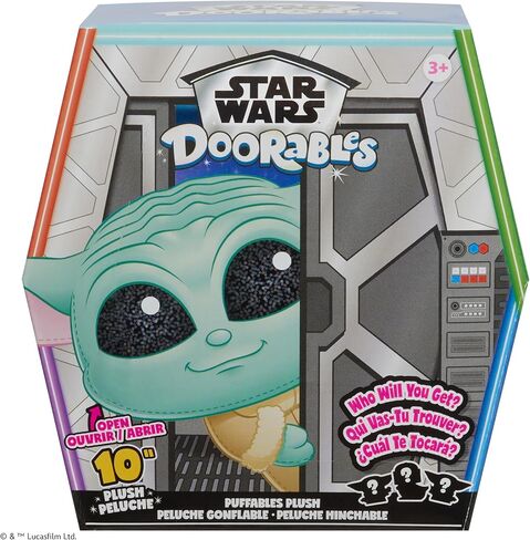 Just Play Star Wars™ Doorables Puffables Plush - حرب النجوم: The Mandalorian™، قطيفة قابلة للتجميع مقاس 10 بوصات تتميز بعيون لامعة، قد تختلف الأنماط، ألعاب للأطفال للأعمار من 3 سنوات فما فوق in Kuwait