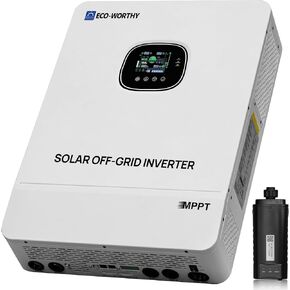 ECO-WORTHY 10000W DC 48V UL1741 Solar Inverter with WiFi,AC Output 120V/240V,Support Parallel,Built-in 2 MPPT Solar Controllers,Max 200A Battery Charging,Parallel Up to 6 Units 48V Inverter Charger in Saudi Arabia